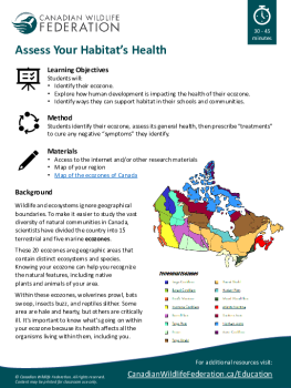 Assess Your Habitat's Health