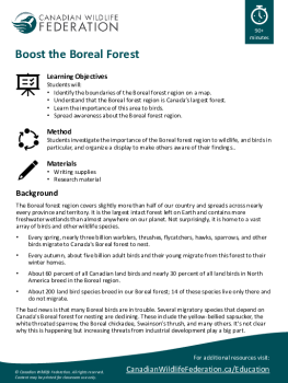 Boost the Boreal Forest