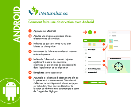 Comment faire une observation avec Android